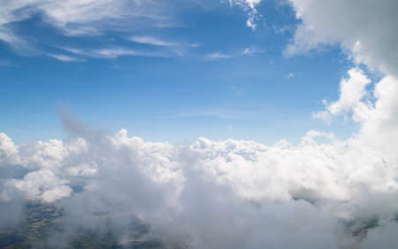 beautiful cloud and sky after rain cloud passedの写真素材