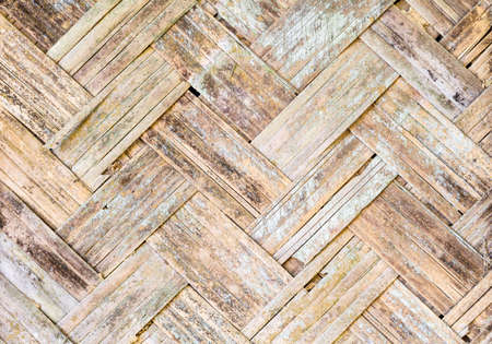 texture of wall made from bamboo weaveの写真素材