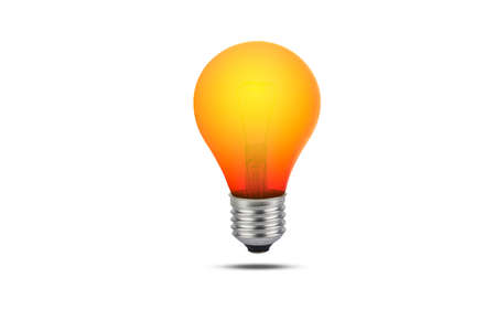 red bulbs isolated on a white background with clipping pathの写真素材