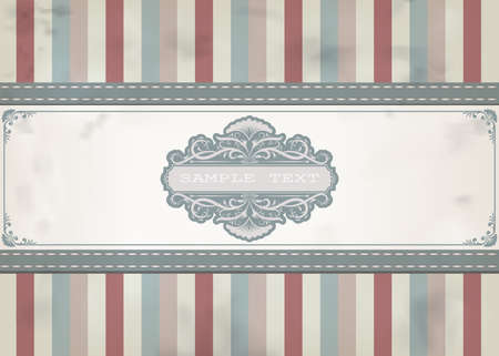 Frame with beautiful filigree and decorative borderのイラスト素材