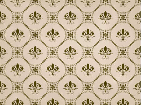 retro wallpaper and vintage seamless pattern for background, pattern in swatchesのイラスト素材