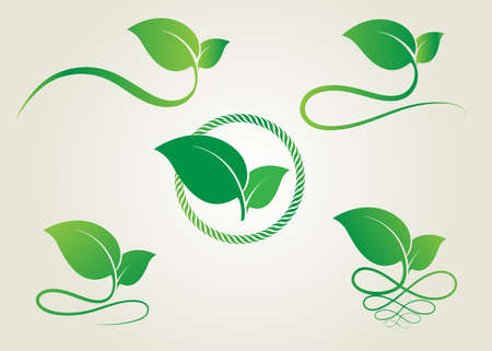 Leaf Icon vector. nature conceptのイラスト素材