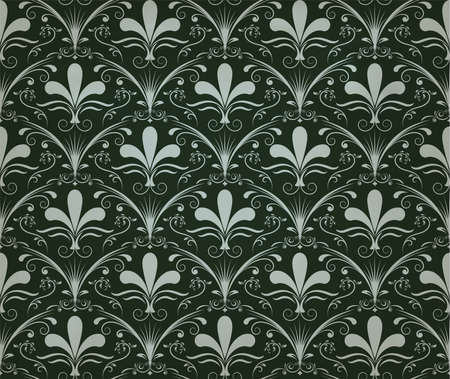 retro wallpaper and vintage seamless pattern for background, pattern in swatchesのイラスト素材