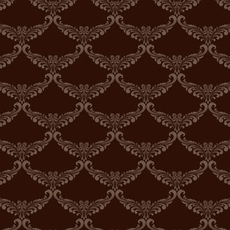 retro wallpaper and vintage seamless pattern for background, pattern in swatchesのイラスト素材