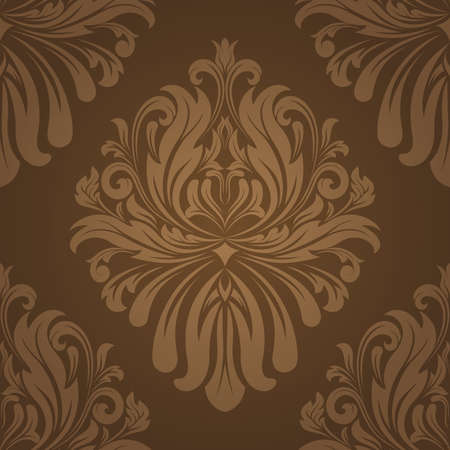 retro wallpaper and vintage seamless pattern for background, pattern in swatchesのイラスト素材