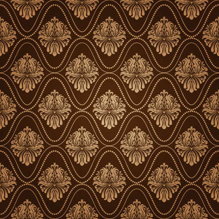 retro wallpaper and vintage pattern for background, pattern in swatchesのイラスト素材