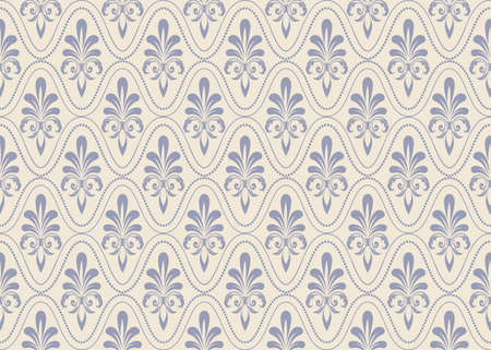 retro wallpaper and vintage seamless pattern for background, pattern in swatchesのイラスト素材