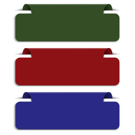 Colorful labels vector, business infographic template Illustration of banner layoutのイラスト素材