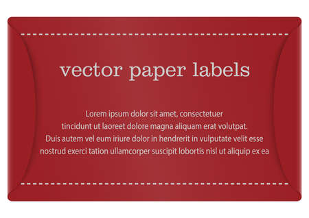 Empty paper label or abstract vintage old paper banners  element for advertising and design. Vector illustrationのイラスト素材