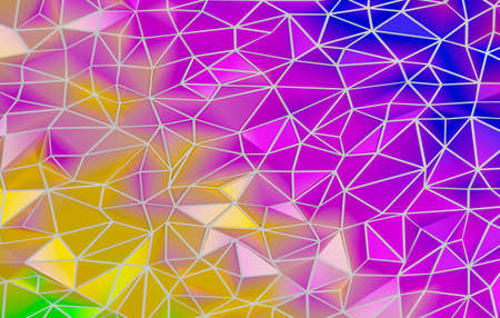 colorful of abstract rainbow polygonal poly background, 3d render