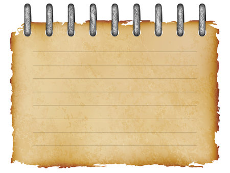 old paper sheet,vintage old paper note. ancient  background or texture vector illustrationのイラスト素材