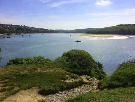 Summer activities on the riverの写真素材