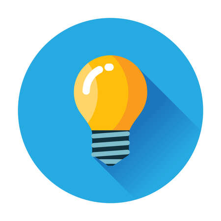 lightbulb icon trendy vector flat illustrations isolatedのイラスト素材