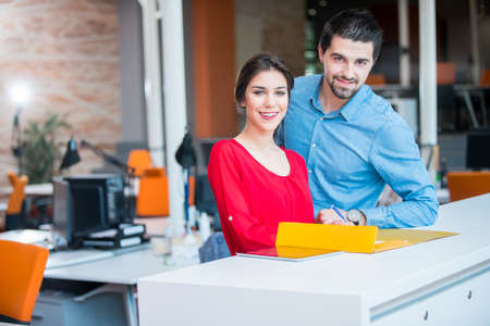 startup business people group working everyday job at modern officeの写真素材