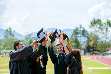 Celebration Education Graduation Student Success Learning Conceptの写真素材