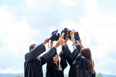 Celebration Education Graduation Student Success Learning Conceptの写真素材