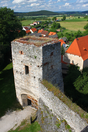 Castle ruin Rabi. South Bohemia Czech republicの写真素材