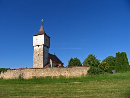St. Martin church near Kozojedy, Czech republicの写真素材
