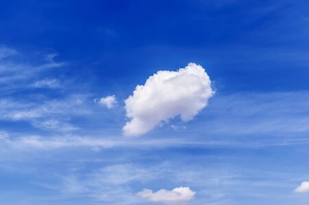 blue sky with cloud in the daytimeの写真素材