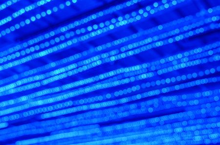 blue light and bokeh background, line lightの写真素材