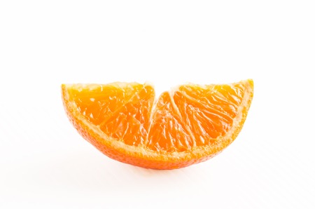 piece of mandarin fruitの写真素材