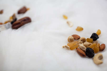 are the nuts on white backgroundの写真素材