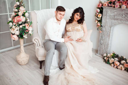 beautiful cute pregnant woman