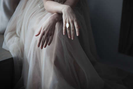 Wedding ring. Wedding symbols, attributes. Holiday, celebration.の写真素材
