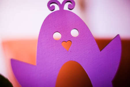 From colored cardboard cut out figure of the animalの写真素材