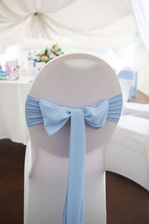 Elements of the wedding ceremony. Wedding decoration. Wedding table decoration with flowersの写真素材