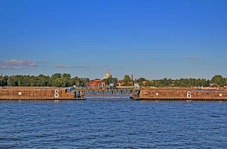 Kronstadt, Leningrad Region, Russian Federation August 21, 2021. Forts, bastions, lighthouses on the Gulf of Finland in Kronstadtのeditorial素材