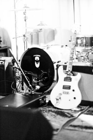 Guitar Black and White