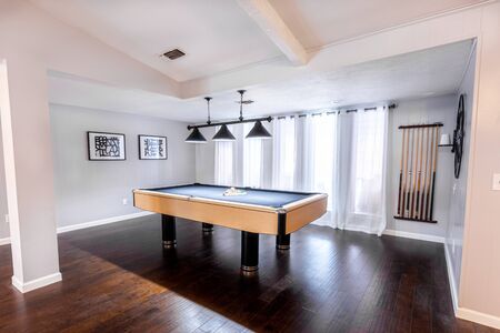 Pool Table in Homeの写真素材