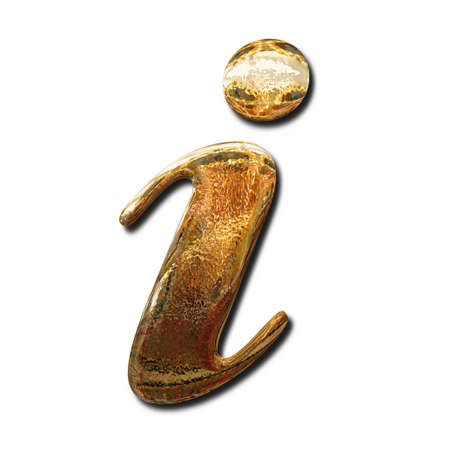 Golden information sign.の写真素材