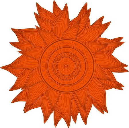 Abstract sun illustrationの写真素材