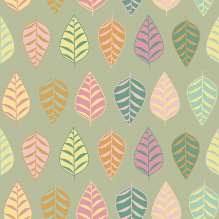 Seamless leaf patternのイラスト素材