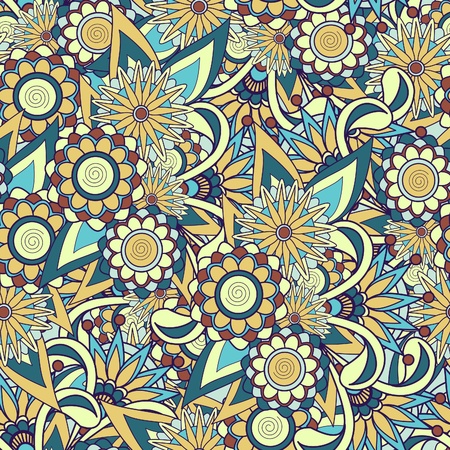 Multicolor seamless paisley pattern.  illustration のイラスト素材