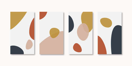 Trendy abstract universal template with nature conceptのイラスト素材