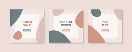Trendy abstract square template with colorfull concept.のイラスト素材