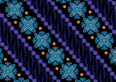 Parang Batik Design Development. Draw a diagonal line that interwoven from high to low, symbolizing continuity.のイラスト素材