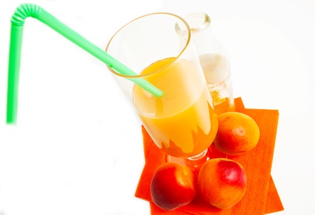 apricot juiceの写真素材