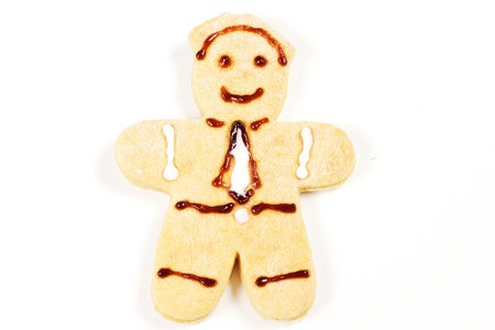 gingerbread men on a white background