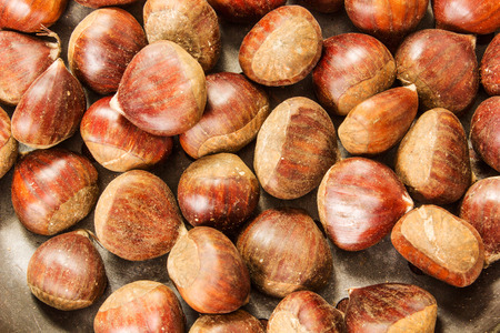 Storage of Chestnutsの写真素材