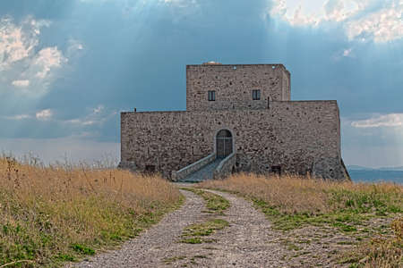 Castle of Monteserico in Genzano of Lucaniaのeditorial素材