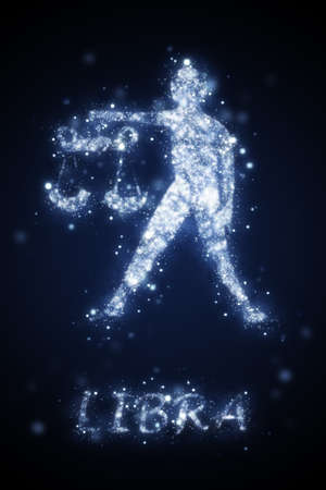 illustration of sign of libra