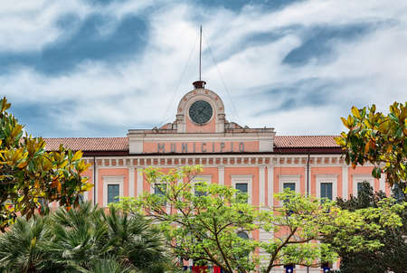 clock of the town hall in Campobasso
