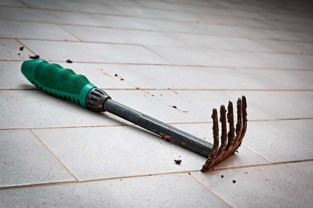 garden rakeの写真素材