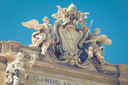 Particularly the Trevi Fountainの写真素材