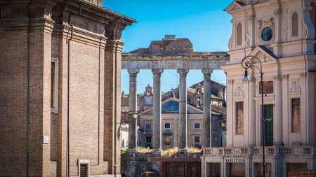 Particular of imperial forumの写真素材