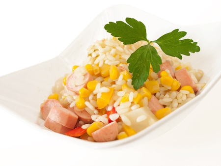 salad rice close upの写真素材